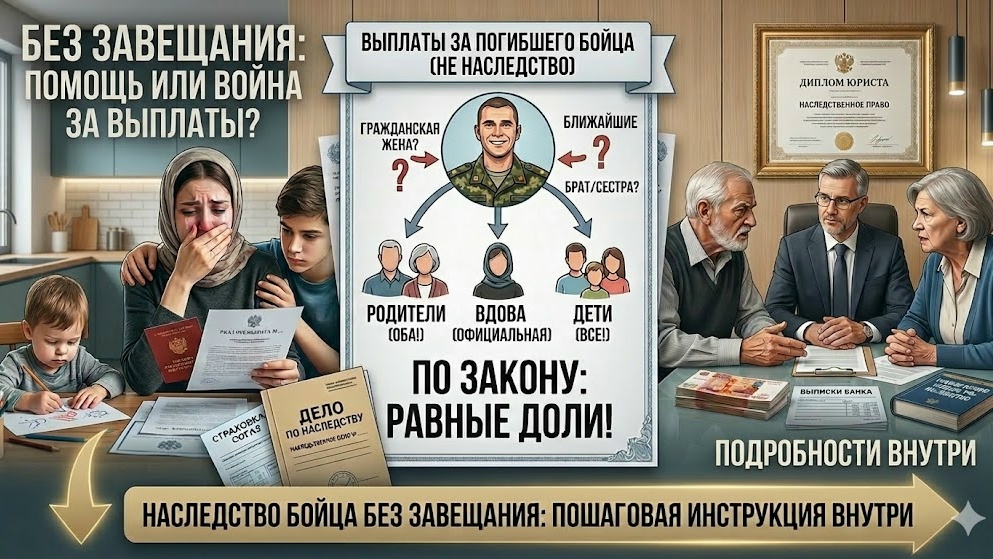 💰 Миллионы, квартиры и долги: кто на самом деле имеет право на наследство участника СВО?